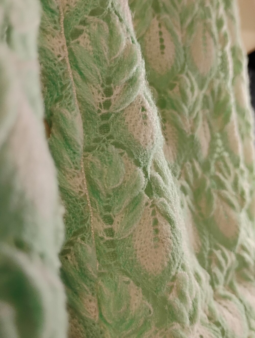 Vintage Foley Lingerie cardigan in a soft mint green - Picture 6 of 6
